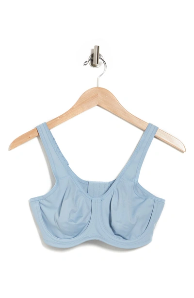 Wacoal Underwire Sports Bra In Ashley Blue