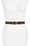 Rag & Bone Baby Boyfriend Belt In Black Birch