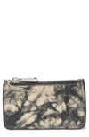 Aimee Kestenberg Melbourne Leather Wallet In Vanilla Black Tie Dy