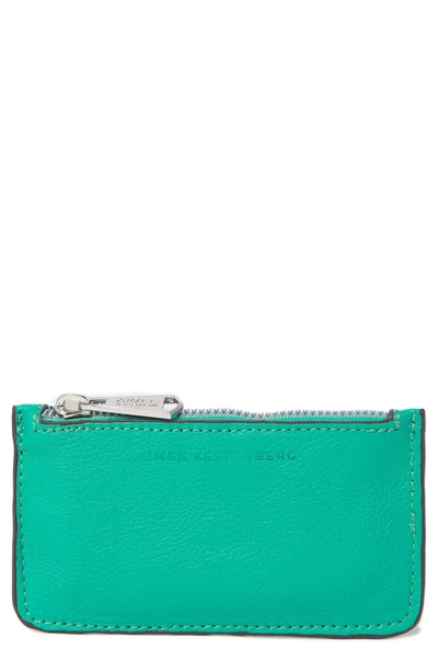 Aimee Kestenberg Melbourne Leather Wallet In Earth Green