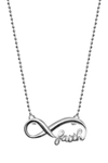 ALEX WOO STERLING SILVER INFINITE FAITH PENDANT NECKLACE