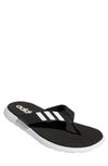 Adidas Originals Mens Adidas Comfort Flip-flops In Black/ White