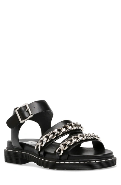 Dv Dolce Vita Mintra Chained Lug Sandals Women's Shoes In Black