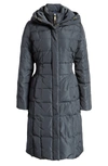Cole Haan Signature Cole Haan Bib Insert Down & Feather Fill Coat In Graphite