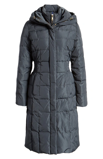 Cole Haan Signature Cole Haan Bib Insert Down & Feather Fill Coat In Graphite