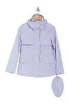 Cole Haan Water Repellent Hooded Parka In Lavender