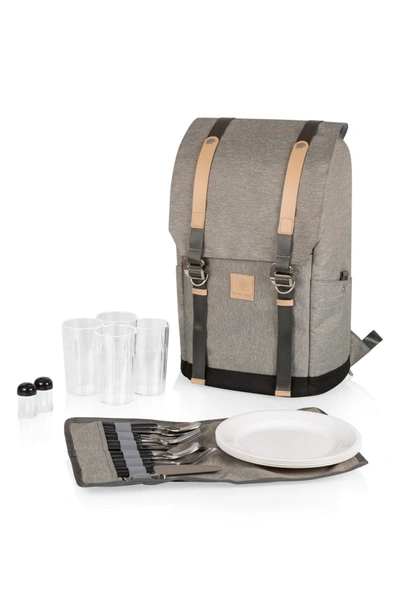 Picnic Time Pt-frontier Picnic Backpack In Grey