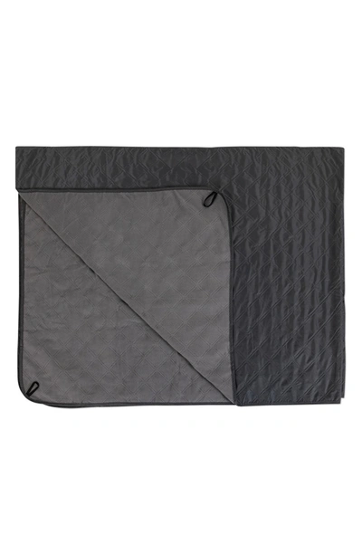 Picnic Time All-purpose Machine Washable Stadium Blanket In Charcoal Gray
