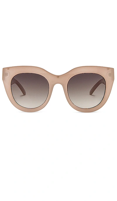 Le Specs Air Heart Sunglasses In Ivory/cream Beige