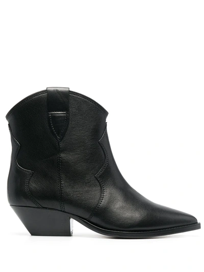 Isabel Marant Dewina Heeled Ankle Boots In Black