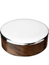 Christofle Uni Large Silver-plated Round Storage Box In Silver