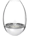CHRISTOFLE MOOD NOMADE STAINLESS STEEL CLEAR CANDLE HOLDER