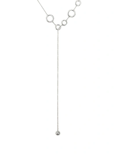 Christofle Idole De  Sterling Silver Five-ring Lariat Necklace