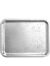 Christofle Graffiti 36x28cm Silver-plated Rectangular Tray In Silver