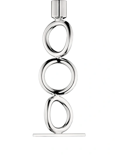 Christofle Vertigo Silver-plated 3-ring Candlestick