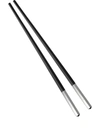 Christofle Uni Japanese Silver-plated Chopsticks In Black