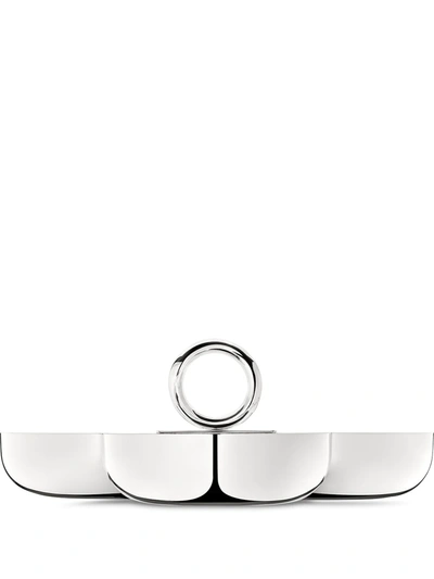 Christofle Vertigo Small Three-part Silver-plated Server