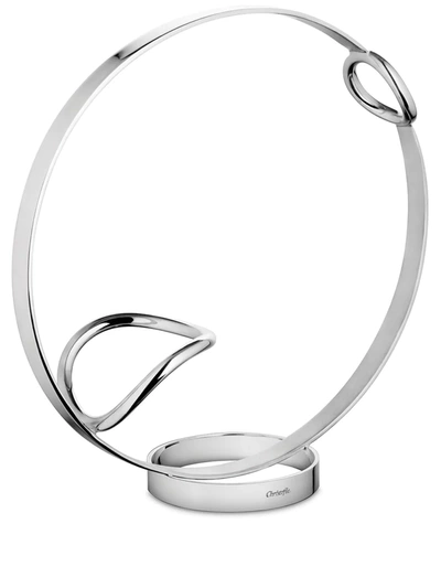 CHRISTOFLE VERTIGO SILVER-PLATED WINE BOTTLE HOLDER