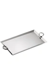 Christofle Vertigo Silver-plated Rectangular Tray In Silver
