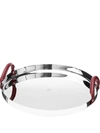 Christofle Mood Nomade 40cm Stainless Steel Round Tray In Silver