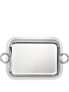 Christofle Vertigo 43cm X 31cm Silver-plated Rectangular Tray In Silver