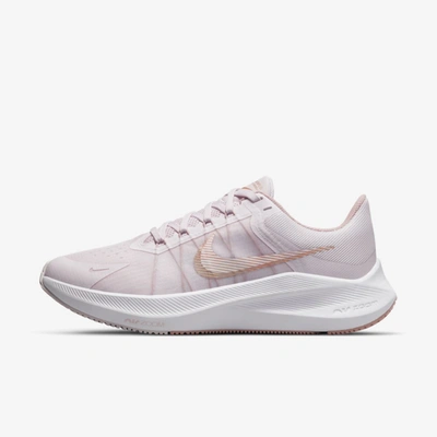 Nike Winflo 8 Women's Road Running Shoes In Light Violet,champagne,white,metallic Red Bronze
