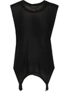 Kiki De Montparnasse Muscle Garter Tank Top In Black