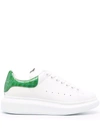Alexander Mcqueen Oversized Sole Leather Sneakers In White