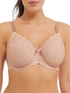 Chantelle Rive Gauche Side Support Bra In Sandalwood Rose