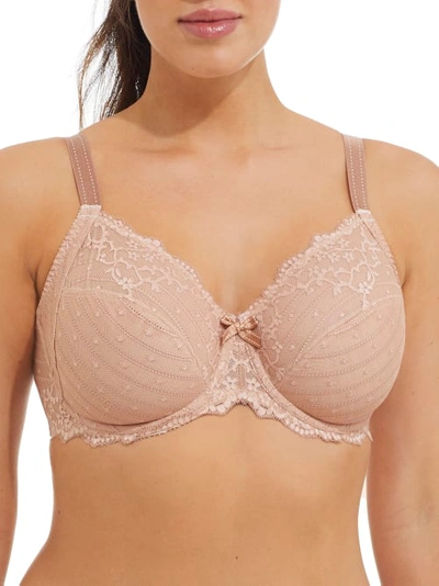 Chantelle Rive Gauche Side Support Bra In Sandalwood Rose