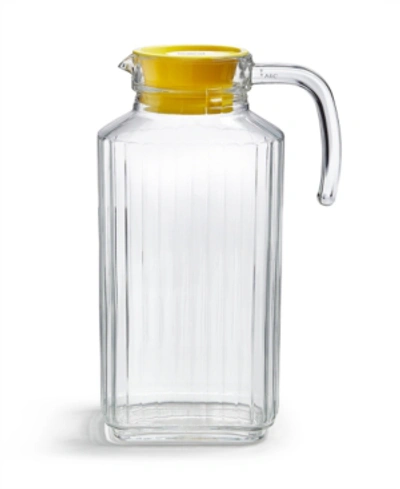Martha Stewart Collection Glass Pitcher, Created For Macy's In Yellow