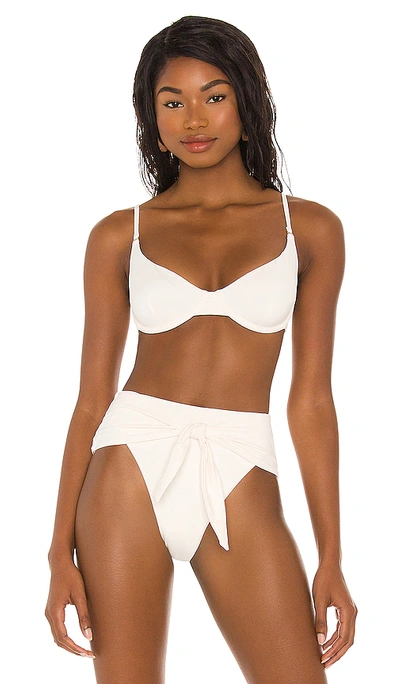Weworewhat Vintage Bra Bikini Top In Off White