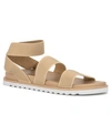 OLIVIA MILLER WOMEN'S NICOLA STRETCHY FLAT SANDALS WOMEN'S SHOES