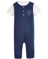 FIRST IMPRESSIONS BABY BOYS CRINKLE GAUZE ROMPER SET, CREATED FOR MACY'S