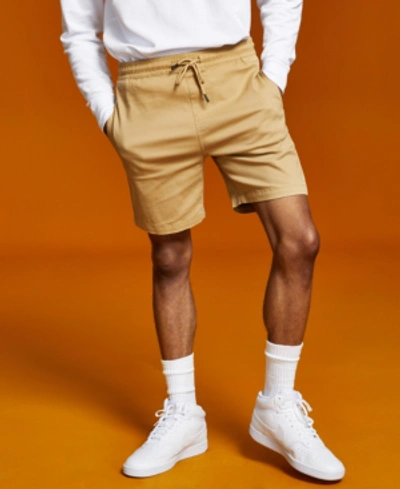 And Now This Men's Brushed Twill Everyday Short In Khaki