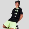 Nike Jordan Men's Air Stretch Logo T-shirt In Black/electric Green/white