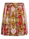 MOSCHINO PLEATED PRINTED SHORT SKIRT,A010755521224 1224