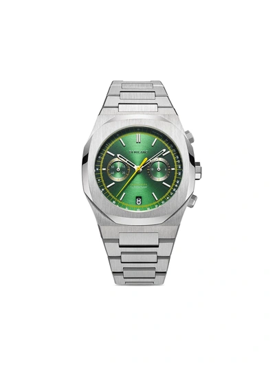 D1 Milano Noble Chronograph 41.5毫米腕表 In Green/silver/yellow