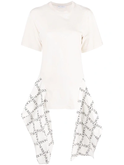 Jw Anderson Panel-embellished T-shirt In White