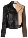 MOSCHINO MULTI-PANEL BIKER JACKET