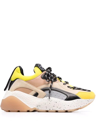 Stella Mccartney Eclipse Panelled Sneakers In Yellow