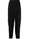 Stella Mccartney Contrast-stitch Trousers In Schwarz