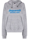 DSQUARED2 LOGO-PRINT COTTON HOODIE