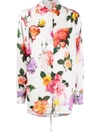 MSGM FLORAL-PRINT LONG-SLEEVED SHIRT