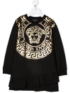 VERSACE MEDUSA HEAD-PRINT SWEATSHIRT DRESS