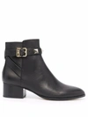 MICHAEL MICHAEL KORS BRITTON STUD-EMBELLISHED LEATHER ANKLE BOOTS