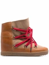 ISABEL MARANT NOWLES LACE-UP ANKLE BOOTS