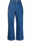 TORY BURCH HIGH-RISE CROPPED JEANS