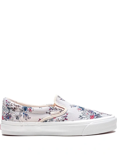 Vans X Kith Og Classic Slip-on "floral" Sneakers In Pink