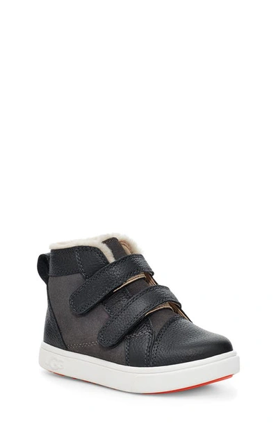 Ugg Rennon High Top Sneaker In Charcoal